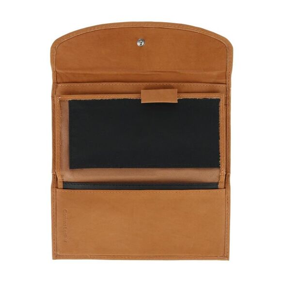 CTM Women's Leather Checkbook Cover - Picture 3 of 5